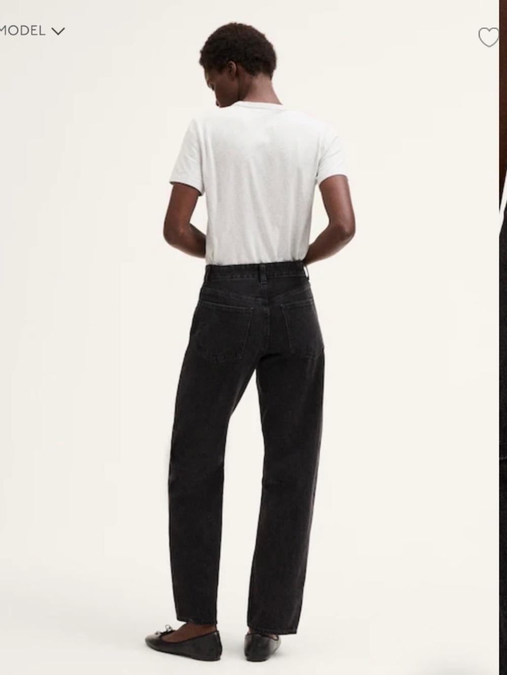 Madewell Black Barrel Leg Jeans Size 27